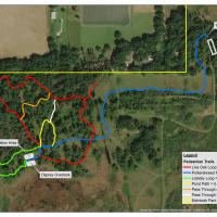 McIntosh Preserve - upland trail map graphic