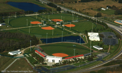 Plant City Stadium and Randy L. Larson Softball Four-Plex aerial photo