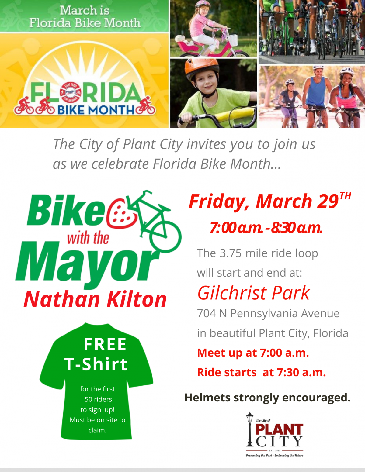 Bike with the Mayor Flyer